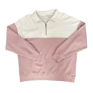 Cute Quarter Zip Color Block